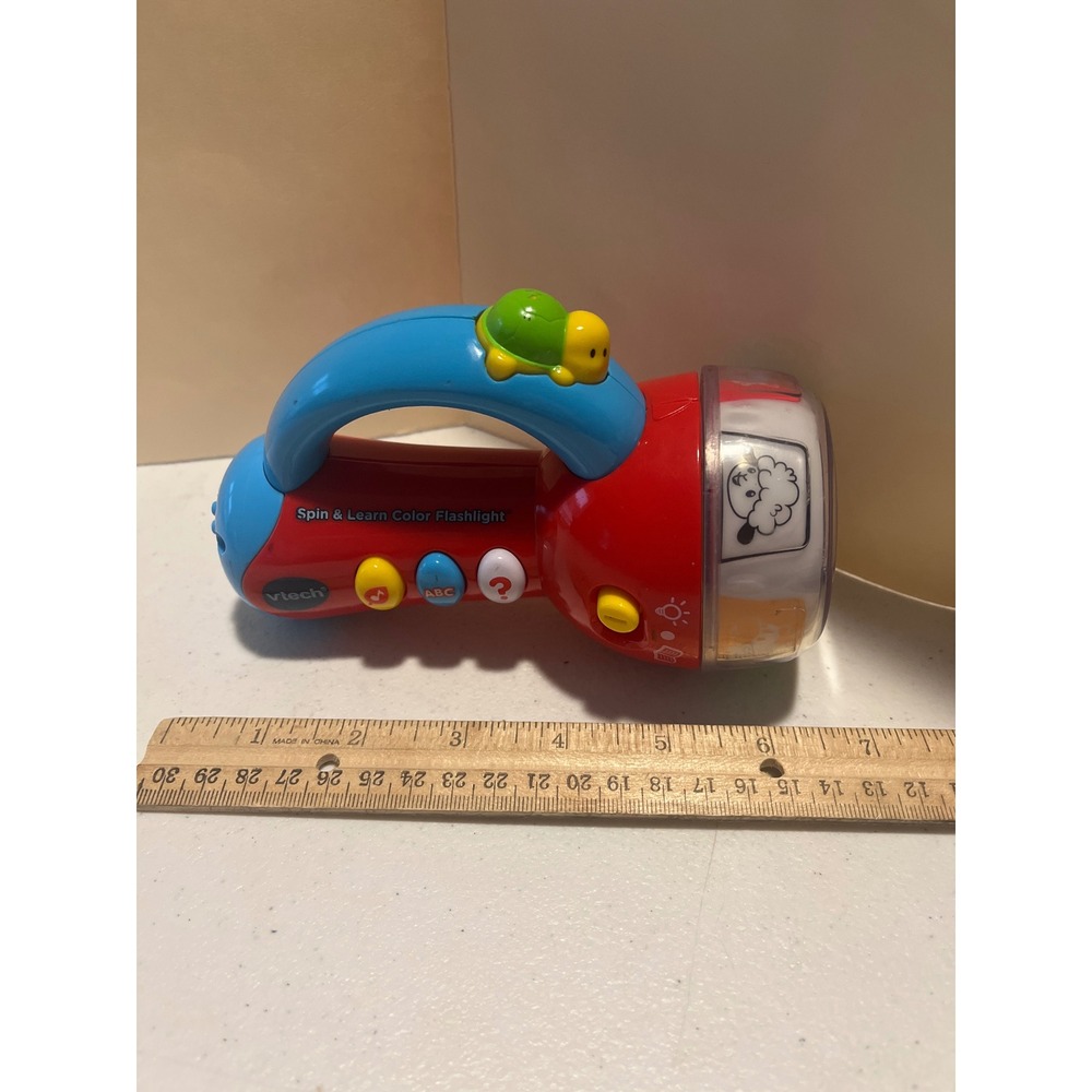 VTech Spin and Learn Color Flashlight Red Blue Toddler Educational Toy 80-124000